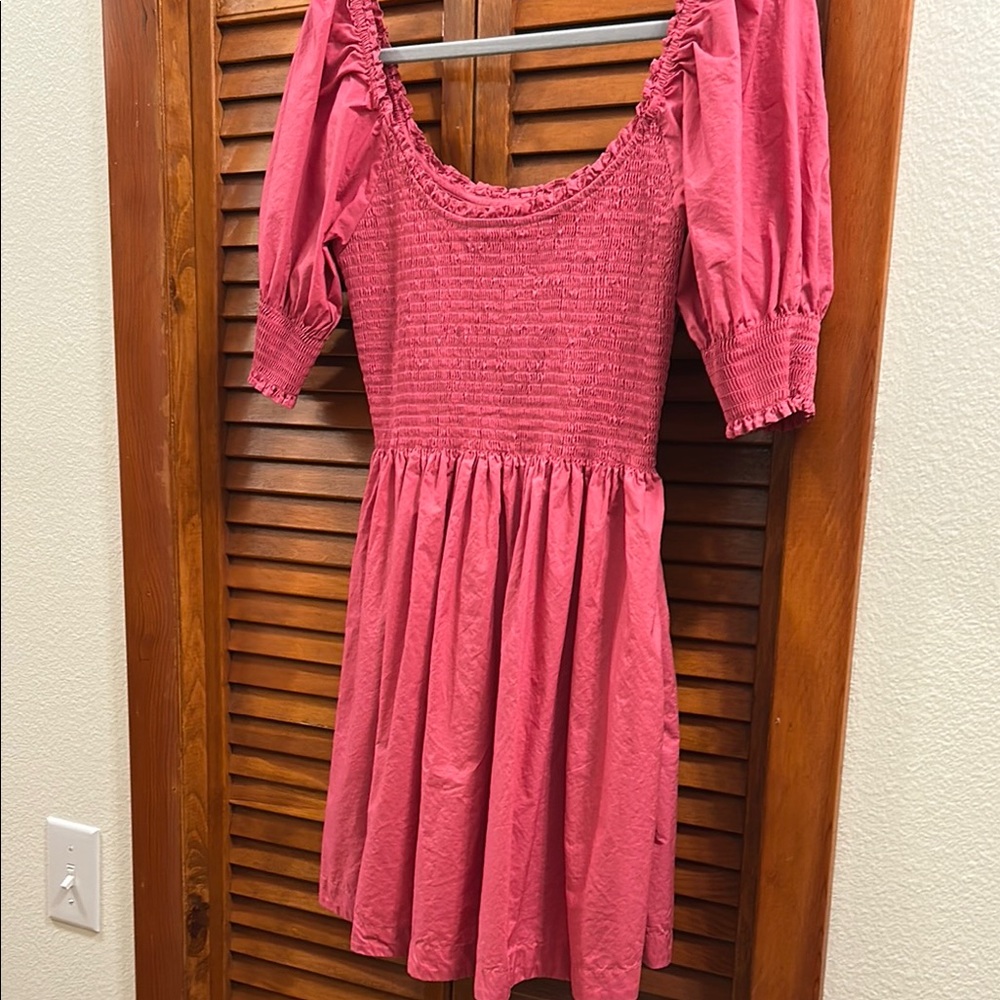 Hill House Pink Smocked Dress